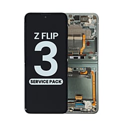 OLED Assembly with Frame for Galaxy Z Flip 3 F711 (GREEN) (US and International) (Service Pack)