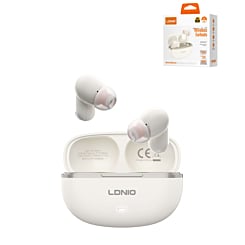 LDNIO T13 TWS Bluetooth Wireless Stereo Earbuds with Microphone (WHITE) (Only Ground Shipping)