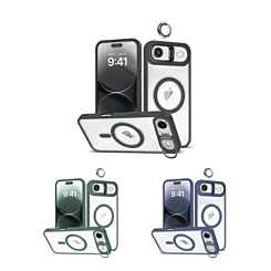 Thin Magnetic Clear Case with Camera Stand & Camera Cover for iPhone Air (Only Ground Shipping)