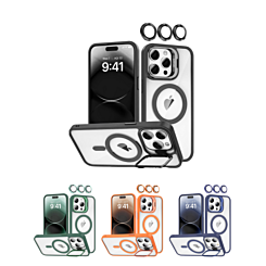 Transpalet Silicone case & Camera stand with Camera Lens for iPhone 14 Pro Max (Only Ground Shipping)