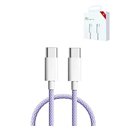 Stock up on the USB-C to USB-C Charging Cable for iPhone 16 and 15 Series in Purple, 3ft, 27W.