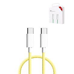 USB C-C Charging Cable for iPhone / iPads / AirPods Series (YELLOW) (3ft) (27W) (Only Ground Shipping)