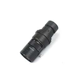 10X-200X Zoom WD100 Continuously Variable 0.7X-5X Adjustable Magnification FHD C-Mount Lens for HDMI VGA USB Microscope Camera (Only Ground Shipping)