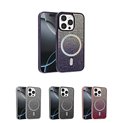 Wireless Charging Bling Diamond Crystal Case for iPhone 12 / 12 Pro (Only Ground Shipping)