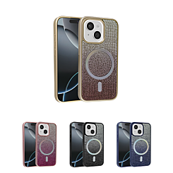 Wireless Charging Bling Diamond Crystal Case for iPhone 13 / 14 (Only Ground Shipping)