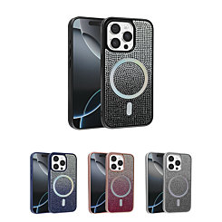 Wireless Charging Bling Diamond Crystal Case for iPhone 15 Pro (Only Ground Shipping)
