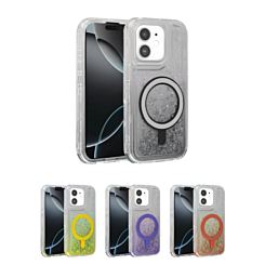 Wireless Charging Protective Glitter Liquid Bumper Case for iPhone 11 (Only Ground Shipping)