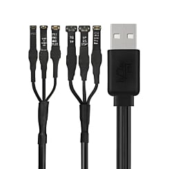 Order the Wylie 3A 6-port USB power boot DC power supply test cable for iPhone 6 to 14 Pro Max.