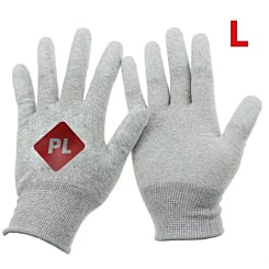 Antistatic Carbon Fiber Gloves / PU Coated Gloves (L)