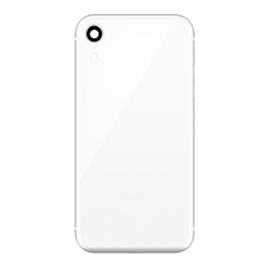 Stock up on the Back Glass with Camera Lens for iPhone XR in White without logo.