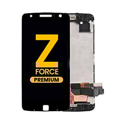 LCD Assembly with Frame for Motorola Moto Z Force (XT1650-02) (BLACK) (Premium)