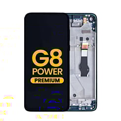 LCD Assembly with Frame for Motorola Moto G8 Power (XT2041-1 / XT2041-3 / 2020) (BLUE) (Premium)