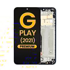 LCD Assembly with Frame for Motorola Moto G Play (XT2093 / 2021) (BLUE) (Premium)