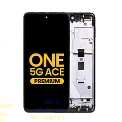 LCD Assembly with Frame for Motorola One 5G Ace (XT2113-1 / 2) (GRAY) (Premium)