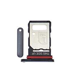 Dual Sim Card Tray for Motorola Edge X30 5G (XT2201-2/6 / 2021) / Edge Plus (XT2201-4 / 2022) / Edge 30 Pro (XT2201-1 / 2022) (BLACK)