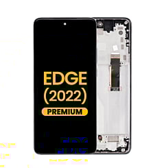 OLED Assembly with Frame for Motorola Moto Edge (XT2205-1 / 2022) (GRAY) (Premium)