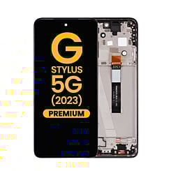 LCD Assembly with Frame for Moto G Stylus 5G 2023 (XT2315-5 / 2023) (COSMIC BLACK) (Premium)
