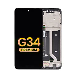 LCD Assembly with Frame for Motorola Moto G34 (XT2363-2) (Premium)