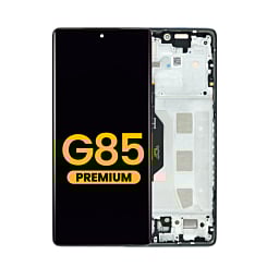 OLED Assembly with Frame for Motorola Moto G85 (XT2427-3 / 2024) (URBAN GREY) (Premium)