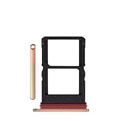 Dual Sim Card Tray for Motorola Razr Plus / Razr 50 Ultra (XT2451 / 2024) / Razr Plus (XT2557 / 2025) (PEACH FUZZ)