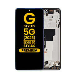 OLED Assembly with Frame for Motorola Moto G Stylus 5G (XT2517-3 / 2025) / Motorola Moto Edge 60 Stylus (XT2517-4 / 2025) (SURF THE WEB) (Premium)