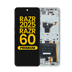Main OLED Assembly with Frame for Motorola Razr 2025 / Razr 60 (XT2553 / 2025) (LIGHTEST SKY) (Premium)