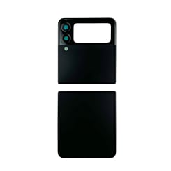 Back Glass for Galaxy Z Flip 3 F711 (2 Piece Set) (NO LOGO) (BLACK)