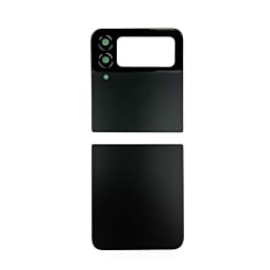 Back Glass for Galaxy Z Flip 4 F721 (2 Piece Set) (NO LOGO) (BLACK)