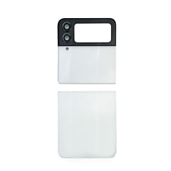 Back Glass for Galaxy Z Flip 4 F721 (2 Piece Set) (NO LOGO) (WHITE)