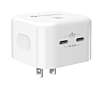 PowerPeak Dual USB-C PD Wall Power Adapter - (WHITE) (35W) (Only Ground Shipping)
