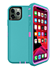 Heavy Duty Case for iPhone 11 Pro Max (LIGHT TEAL & PINK) (Only Ground Shipping)