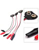 iPhone 16 Series 9V Battery Snap to Alligator Clips Connection Wire (Pack of 3)