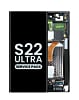 Purchase the OLED assembly with frame for Galaxy S22 Ultra S908 in phantom black. Service pack.