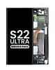 OLED Assembly with Frame for Galaxy S22 Ultra (S908) (GRAPHITE) (Service Pack)