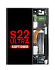 OLED Assembly with Frame for Galaxy S22 Ultra (S908) (PHANTOM BLACK) (Aftermarket OLED)
