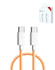 USB C-C Charging Cable for iPhone / iPads / AirPods Series (ORANGE) (3ft) (27W) (Only Ground Shipping)