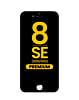 Purchase the black LCD assembly with steel plate for iPhone 8, SE 2020, and SE 2022 – premium LG.