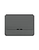 EVO Laptop & iPad 14" Leather Sleeve Pouch Bag - GRAY (Only Ground Shipping)