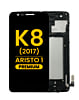 LCD Assembly with Frame for LG K8 (M200 / 2017) / Aristo 1 (MS210) (BLACK) (Premium)