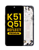 LCD Assembly with Frame for LG K51 / Q51 / Reflect (BLACK) (Premium)