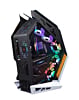 Warship Style Custom Gaming Tower PC Case with 7 RGB Cooling Fan (BLACK) (625*302*557MM) (Only Ground Shipping)
