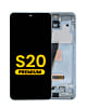 Stock up on the OLED assembly with frame for the Galaxy S20 G980 and G981, not compatible with Verizon, in Cloud Blue, Premium.