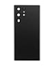 Buy the Back Glass with Camera Lens and Adhesive for the Galaxy S22 Ultra in Phantom Black, no logo.
