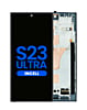 Grab wholesale deals on the LCD assembly with frame for Galaxy S23 Ultra S918 in phantom black. Aftermarket Incell, does not support fingerprint.