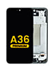 Purchase the OLED Assembly with Frame for Galaxy A36 A366 2025 in black, Premium.