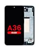 Order the OLED Assembly with Frame for Galaxy A36 A366 2025 in black, Aftermarket OLED.