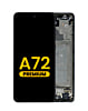 Order the premium Awesome Black OLED assembly with frame for the Galaxy A72 2021 model A725.