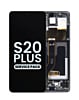 Stock up on the OLED Assembly with Frame for Galaxy S20 Plus G985 and G986 in Cosmic Black, Service Pack.