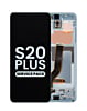 Grab wholesale deals on the OLED Assembly with Frame for Galaxy S20 Plus G985 and G986 in Cloud Blue, Service Pack.