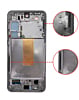 OLED Assembly with Frame for Galaxy S23 (S911) (PHANTOM BLACK) (Service Pack)